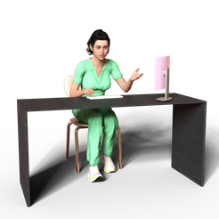 nurse2.png Fichier STL INFIRMIÈRE FILLE 3・Modèle à imprimer en 3D à télécharger, gigi_toys