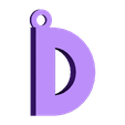 D.stl Letters and Numbers Keychains