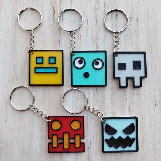 💨 Geometry Dash Figures・ 3MF File for 3D printing・Cults