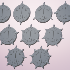 Image.png Fichier 3D gratuit D&D - JETONS D'EMPLACEMENT DE SORT - BARDE - RUNES ELFIQUES・Objet à télécharger et à imprimer en 3D