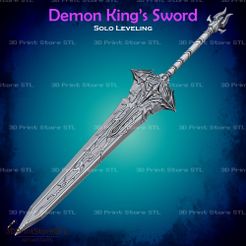 1.jpg Demon King Sword Cosplay Solo Leveling - STL File 3D print model