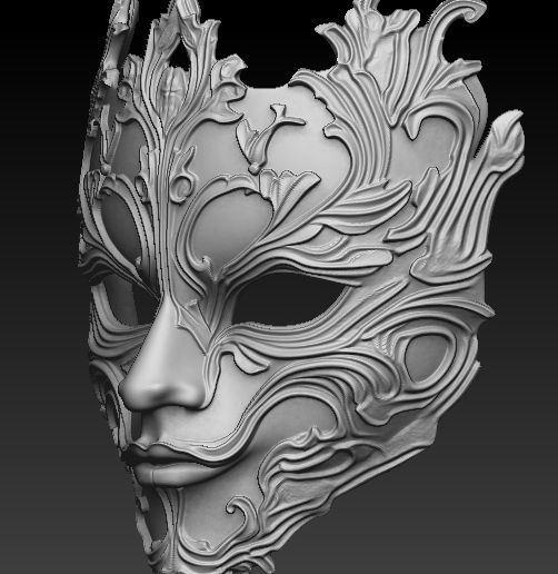 m3.jpg Gothic Ornate Metal Mask Masquerade