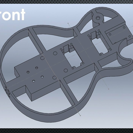 STL file 3D Printed Functional Electric Guitar Project !!!・3D printer