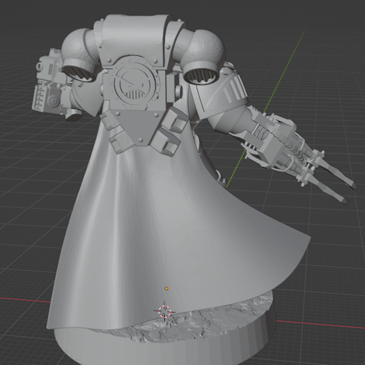 👴 [OLD] Angry Marine Chaptermaster・Free STL File for 3D printing・Cults