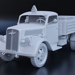 1.jpg Opel Blitz truck WW II separated parts for 3D printing
