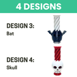 Halloween-Sliding-Fidgets-Design-3-and-4.png Halloween Spiral Fidgets - Pumpkin, Ghost, Bat, Skull