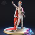 Freddie_Mercury_01.jpg Freddie Mercury Statue Figurine stl printable