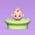 Cod1625-Baby-Bath-1.png 3D file Baby Bath・3D printer design to download