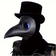 d961f696754f9cae6b7ef13b6c6cacf1.jpg Cosplay plague doctor bird mask, long nose beak, Halloween costume accessories.