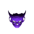 Wall Art Mountable Skull.stl Half Skull Wall Art