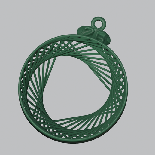 Christmas String Art Ornament 03 - Integrated 26 Date Cap