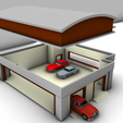 render2.png Diorama Garage | Diecast Garage | 1:64 1/64 |