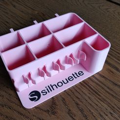 IMG_20210923_135727.jpg Download free STL file Silhouette Cutter Tool Holder for Ikea Skadis + MMU • 3D printer template, MarcElbichon