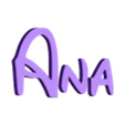 ana.stl 50 Names with Disney letters
