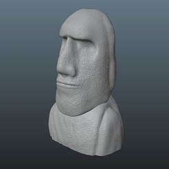 Moai-2.png Fichier OBJ Statue de Pâques Moai・Modèle pour impression 3D à télécharger