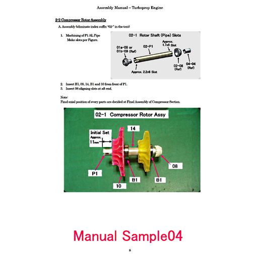 Manual-Sample04.jpg Download file TURBOPROP ENGINE ASSEMBLY MANUAL (Option) • 3D printer model, konchan77