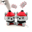 Cutie3D-Winter Urban Wolf Keycap Fidget Clicker Keychain_01.png Cutie3D Winter Urban Wolf Keycap Fidget Clicker Keychain - Cute Backpack Keychain