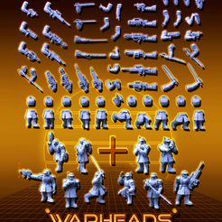 resize-allsergs.jpg Archivo 3D Cuerpo de oficiales completo ¡Ambas Escuadras de Comandantes! (unidad de 10 hombres)・Modelo para descargar y imprimir en 3D