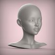 2.17.jpg 40 3D HEAD FACE FEMALE CHARACTER FEMALE TEENAGER PORTRAIT DOLL BJD LOW-POLY 3D MODEL