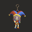 IMG_5011.png Pomni Figure and keychain  from the amazing digital circus