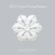 Render_SF_15.png 3D Snowflake Set of 24  STL Files for 3d Printing DiY Printable Сhristmas Décor Model Christmas Snowflake STL 3D File