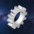 gear2.jpg Mechanical Gear 1 - Part for engines, clocks, robots, electric motors, bicycles, trains for 3D Printing