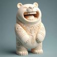OP-71____.jpg 458 Laughing Bear Totem - Full-Body 3D Model, creature, magic, collectible, witch, dinosaur, wooden, knight, viking, dragon, dnd, cat, monster hunter, dog, monster, totem, totemic