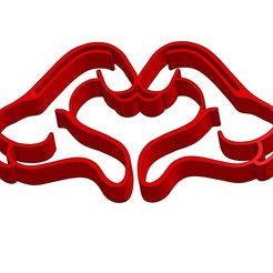 CookieCutterMMmold.jpg Fichier STL gratuit Mickey Mouse Cookie Cutter Gants Coeur・Plan à télécharger et à imprimer en 3D