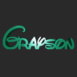 Grayson.png Custom Name "Grayson" – Disney Style | STL for 3D Printing + DXF for CNC