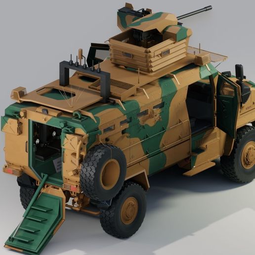 10.jpg BMC kirpi MRAP - incluye interior - Fully Rigged Low-poly