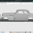Screenshot-57298.png 1939 Cadillac Series 61 Coupe 1/24 scale car model hollow body shell, scalable as needed, 3d print in resin or fdm, stl file