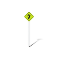 1.png Pedestrian Crossing Traffic Sign