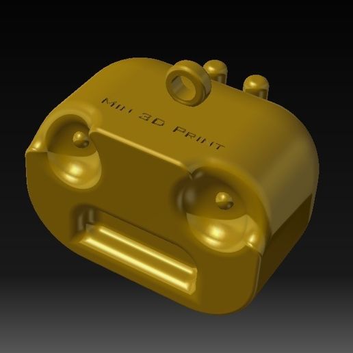 Robo-Keychain Min3DPrint 3D model preview