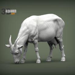 goat1.jpg Fichier STL La chèvre mange・Design pour imprimante 3D à télécharger