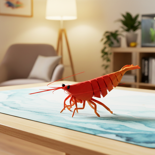 🦐 Articulated Flexi Shrimp - Print-in-Place for Desk - Aquarium Decor ...