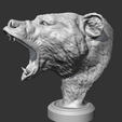 07.png Grizzly Bear Head AM06 3D print model