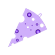 Cheese wall clock.stl Wall clock in the form of a slice of cheese
