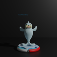 Seel.png Dewgong presupported 3D print model