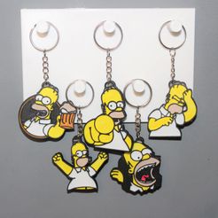 IMG_2855.jpg 5 Simpson 4 Homer Edition Keychains