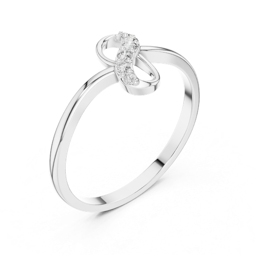 1-182-@W-viwe2.png Infinity Knot Five Diamond Ring