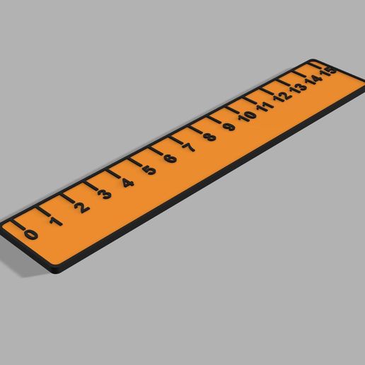 Regla 15cm | Para Agregarle Nombre 3D model