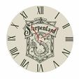 horloge-serpentard2.jpg HARRY POTTER SERPENT CLOCK
