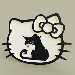 hellokitty_grumpycat.PNG hola gatito - gato gruñón