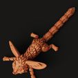 D31.19.jpg Flexi Fantasy Fox | Geistertier mit Gelenk | Fidget Toy STL | Fabelwesen 3D-Druck