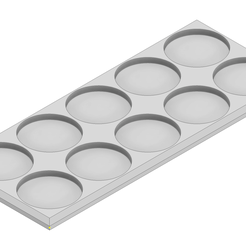 horde-base-tray-40mm-2x5.png 40mm base tray collection (for 3d printing)