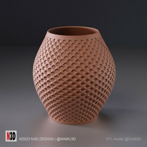 Waffle-vase-1006-N3D