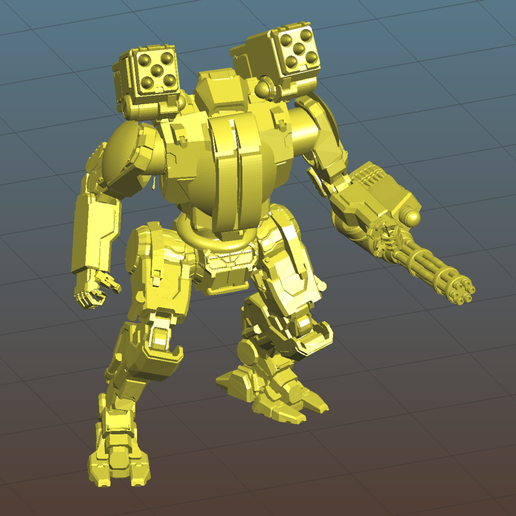 Small mech (robot) big trouble - Remix - 3D model önizlemesi