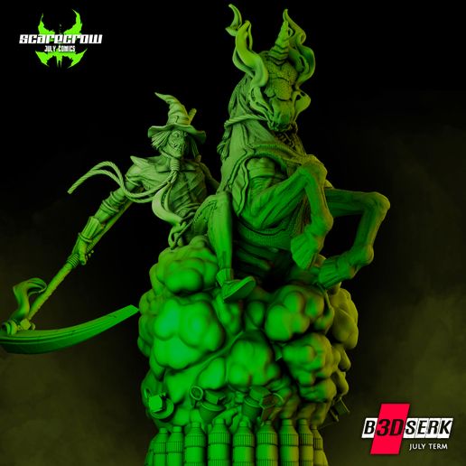 B3DSERK July Term: Scarecrow Sculpture 1/6 ready for printing 3D model