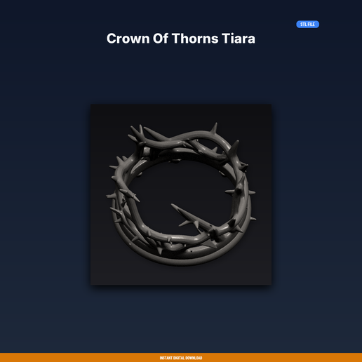 Crown Of Thorns Tiara - 3D Printable STL File