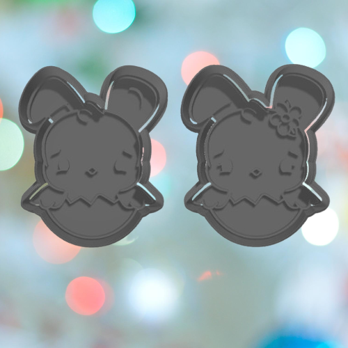 Chick with Ears Cookie Cutter Set